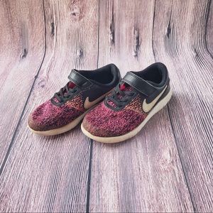 Girls black and pink Nike sneakers